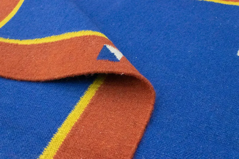 Kelim Teppich - Trendy 120 x 180 cm - blau