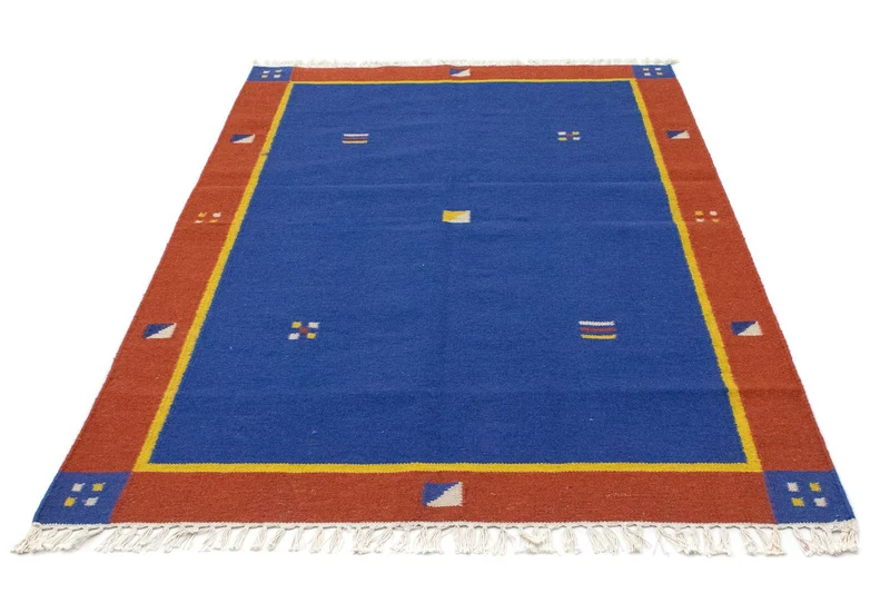 Kelim Teppich - Trendy 120 x 180 cm - blau