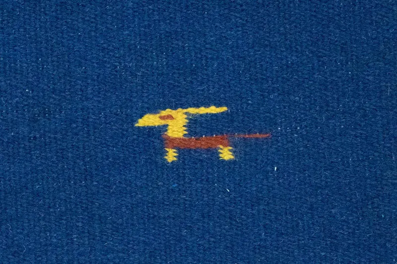 Kelim Teppich - Trendy 120 x 180 cm - blau