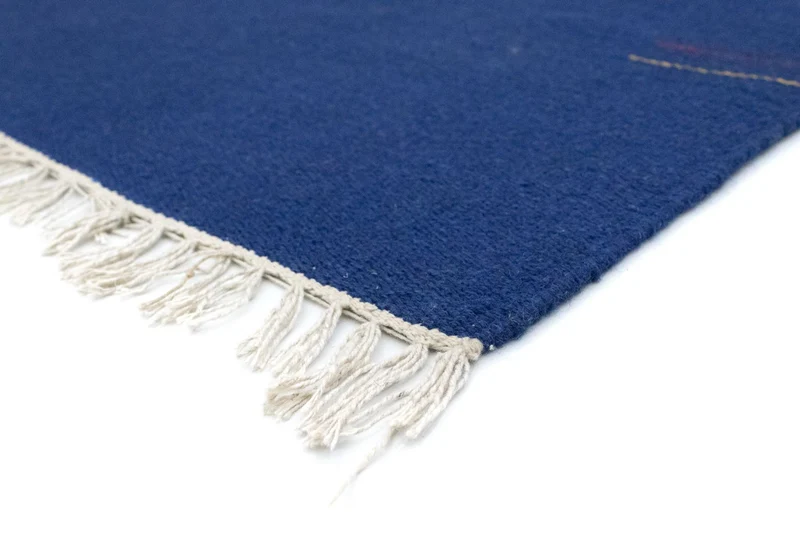 Kelim Teppich - Trendy 120 x 180 cm - blau