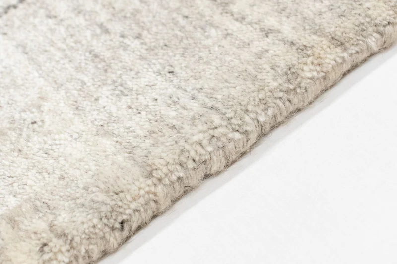 Gabbeh Teppich - Loribaft Indus 60 x 90 cm Fußmatte - silber