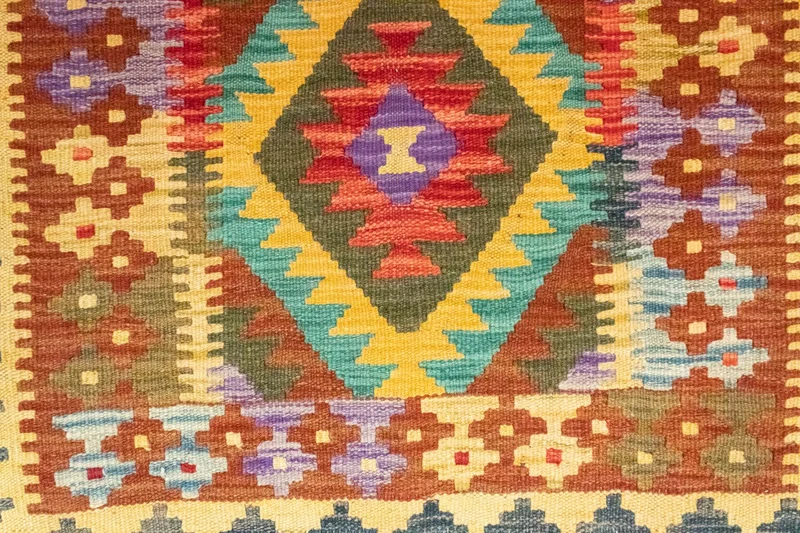 Kelim Teppich - Splash 80 x 123 cm - mehrfarbig