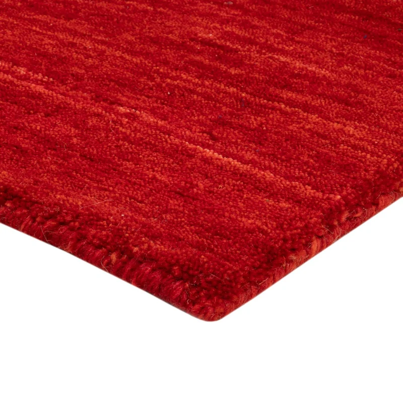 Gabbeh Teppich - Loribaft Softy - 100 x 150 cm - rot