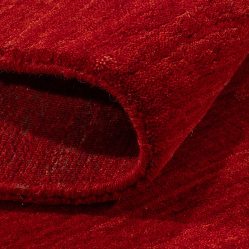 Gabbeh Teppich - Loribaft Softy - 100 x 150 cm - rot