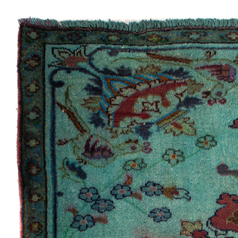 Orientteppich 104 x 105 cm - hellblau