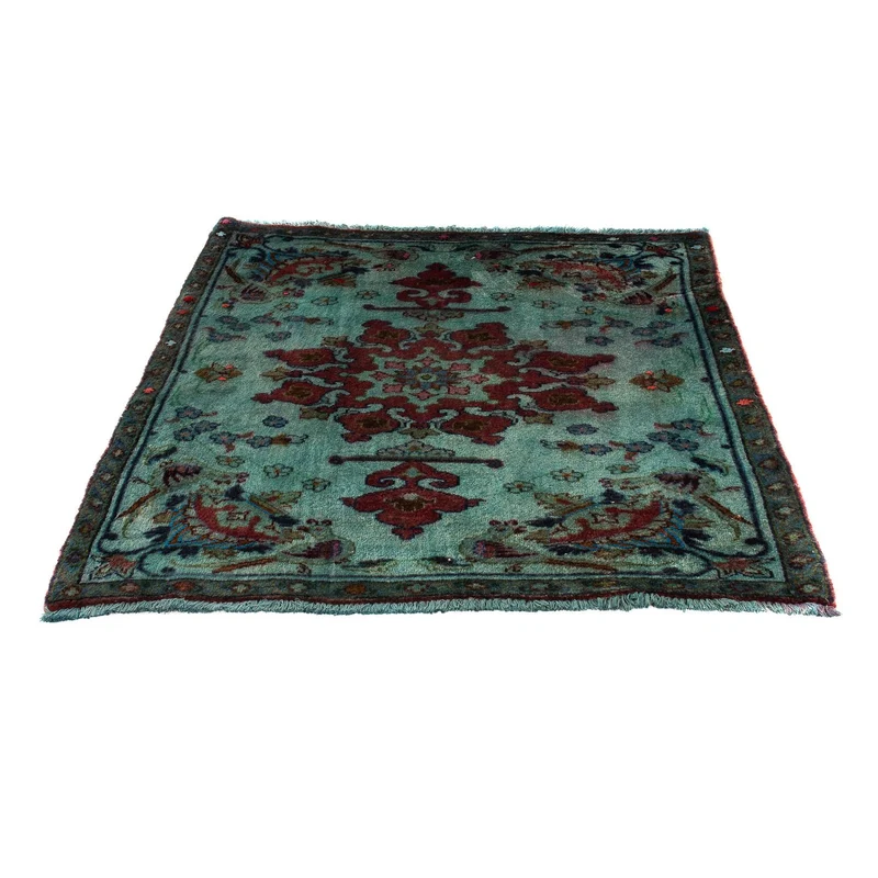 Orientteppich 104 x 105 cm - hellblau