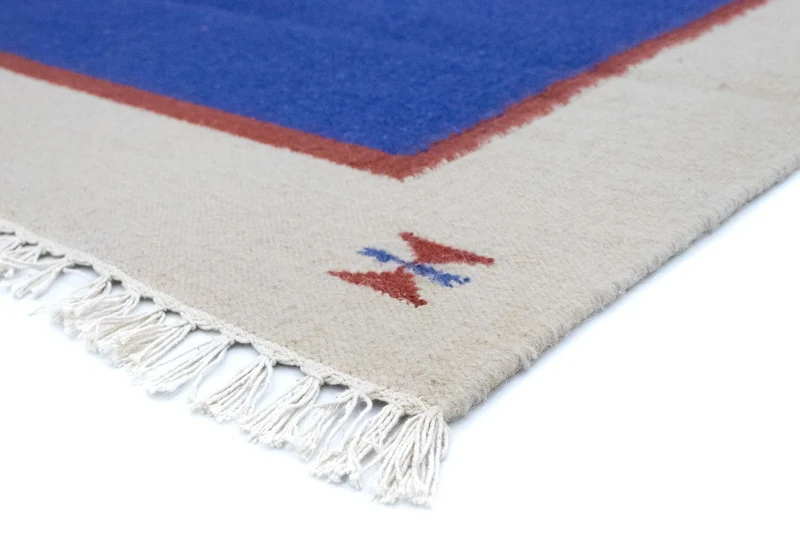Kelim Teppich - Trendy 120 x 180 cm - blau