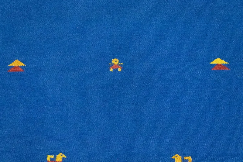 Kelim Teppich - Trendy 120 x 180 cm - blau