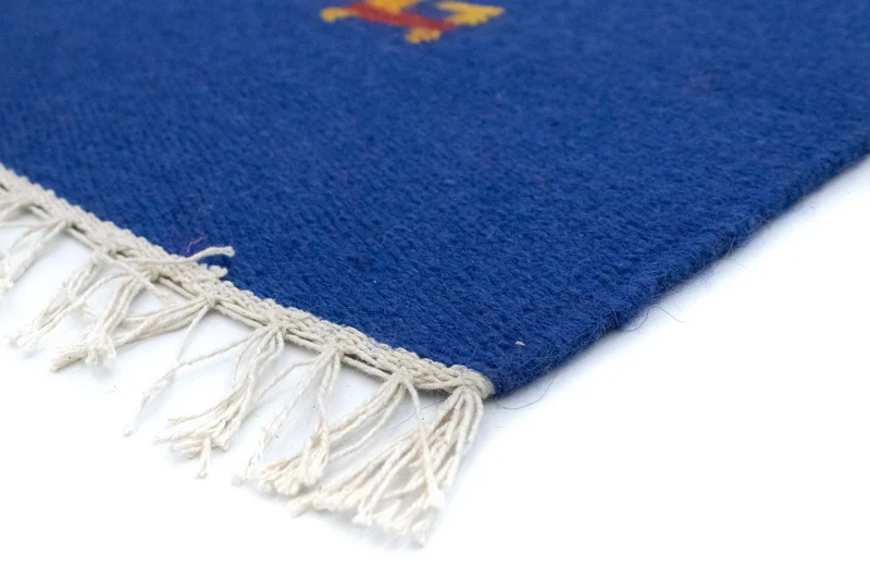 Kelim Teppich - Trendy 120 x 180 cm - blau