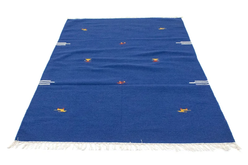 Kelim Teppich - Trendy 120 x 180 cm - blau