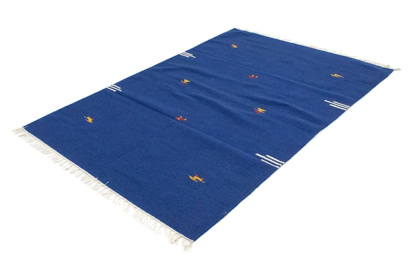 Kelim Teppich - Trendy 120 x 180 cm - blau