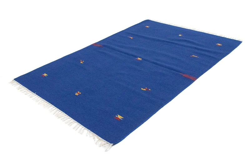 Kelim Teppich - Trendy 120 x 180 cm - blau