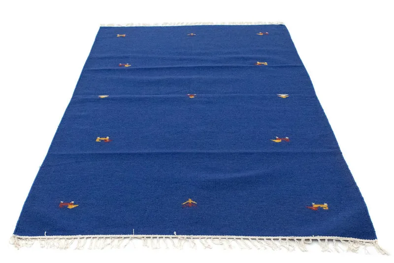 Kelim Teppich - Trendy 120 x 180 cm - blau