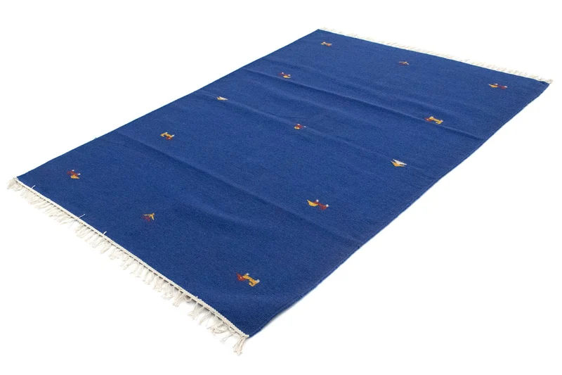 Kelim Teppich - Trendy 120 x 180 cm - blau
