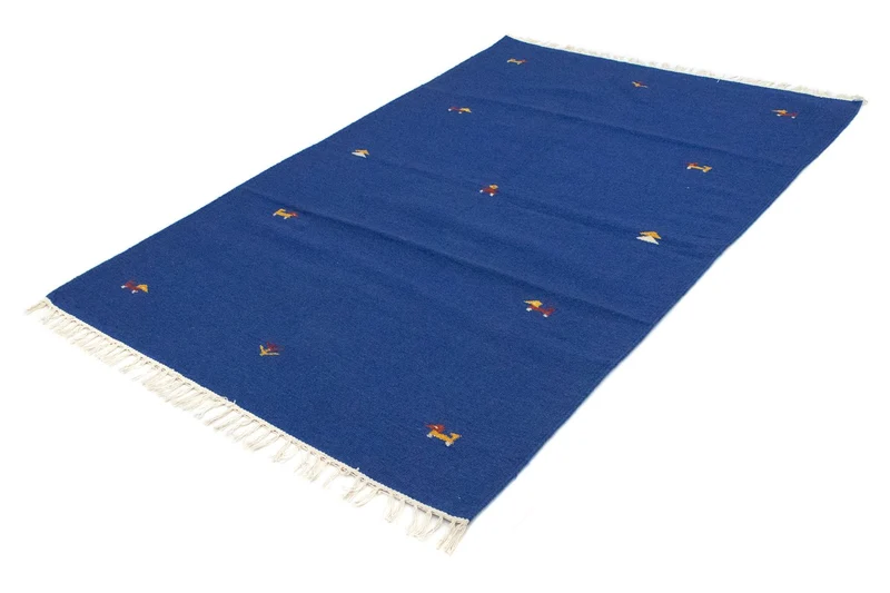 Kelim Teppich - Trendy 120 x 180 cm - blau