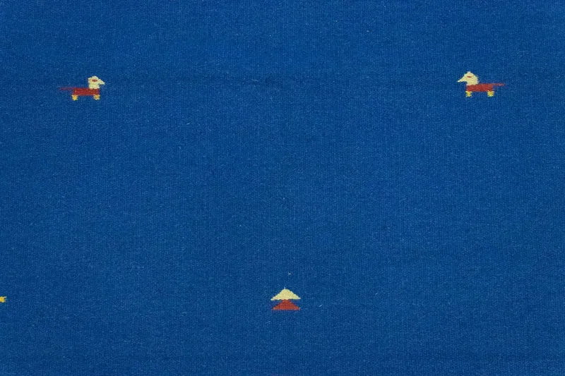 Kelim Teppich - Trendy 120 x 180 cm - blau