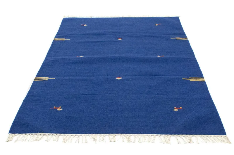 Kelim Teppich - Trendy 120 x 180 cm - blau