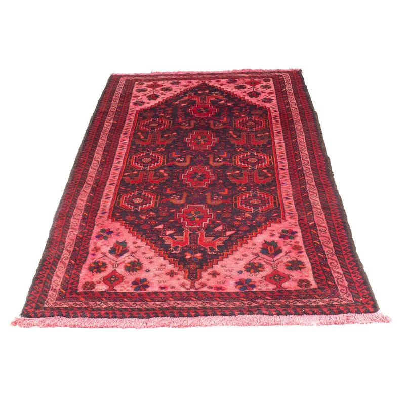 Orientteppich 100 x 197 cm - hellrot
