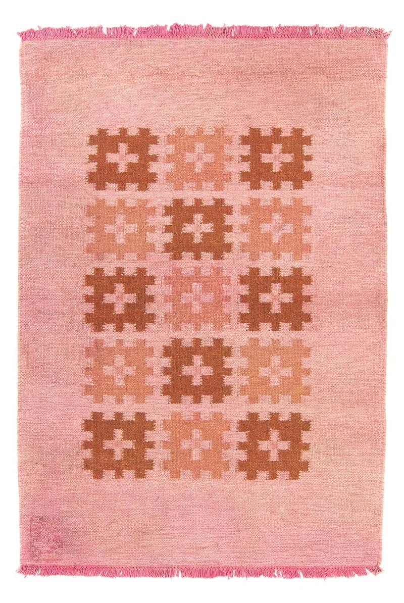 Kelim Teppich - Trendy - 117 x 179 cm - rosa