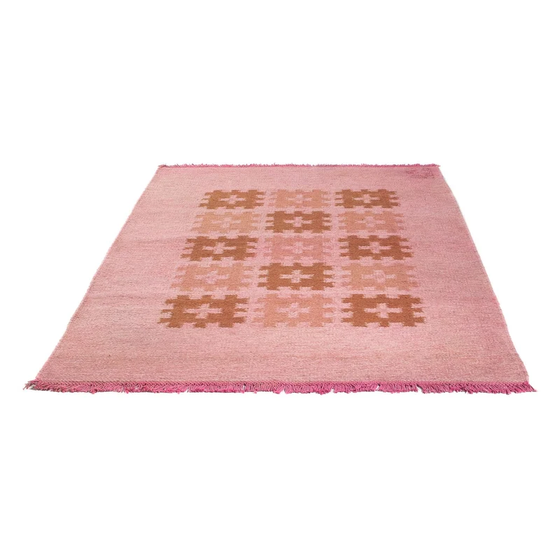 Kelim Teppich - Trendy - 117 x 179 cm - rosa