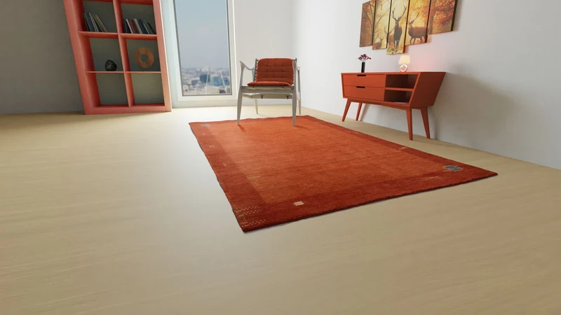 Gabbeh Teppich - Indus 120 x 180 cm - rot