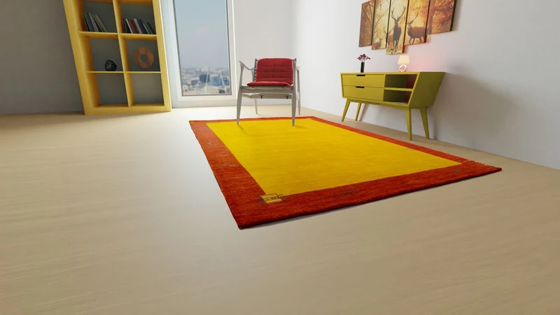 Gabbeh Teppich - Indus 120 x 180 cm - gold