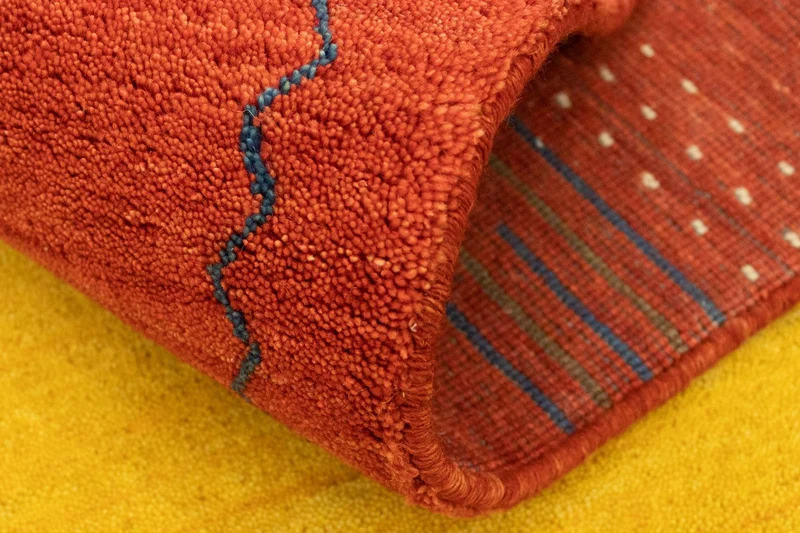 Gabbeh Teppich - Indus 120 x 180 cm - gold