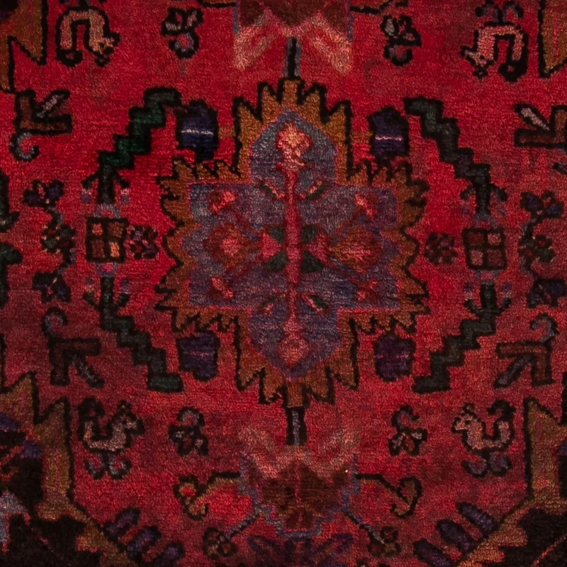 Orientteppich 115 x 175 cm - dunkelrot