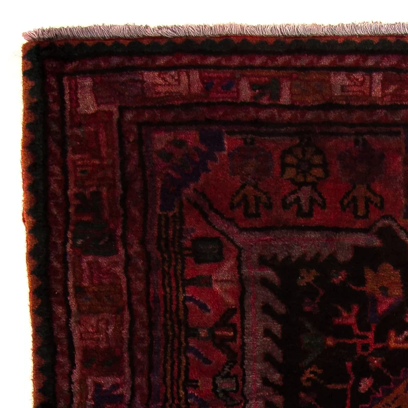 Orientteppich 115 x 175 cm - dunkelrot