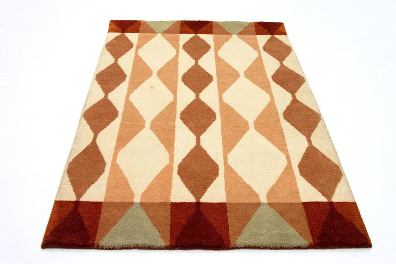Gabbeh Teppich Indus 119x182cm - Wollteppich - mehrfarbig