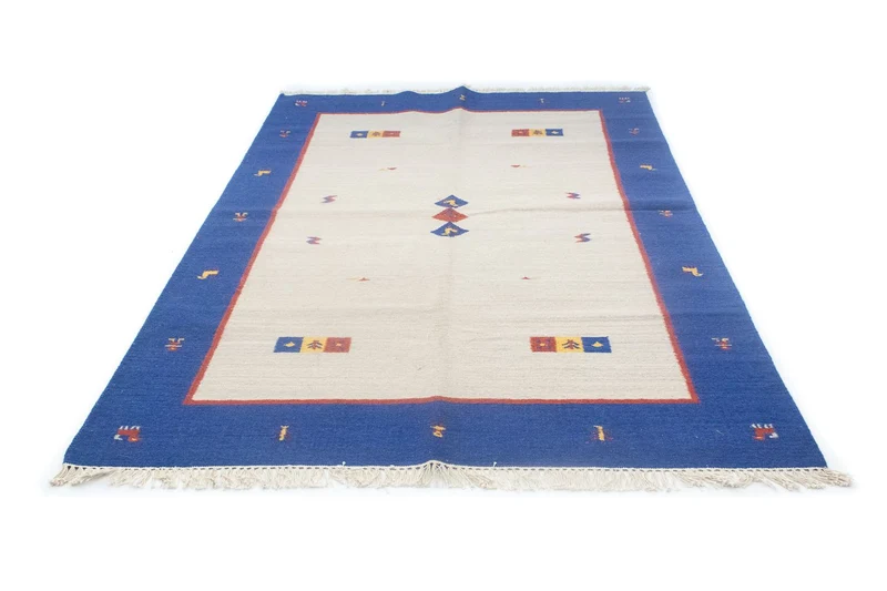 Kelim Teppich - Trendy 140 x 200 cm - beige