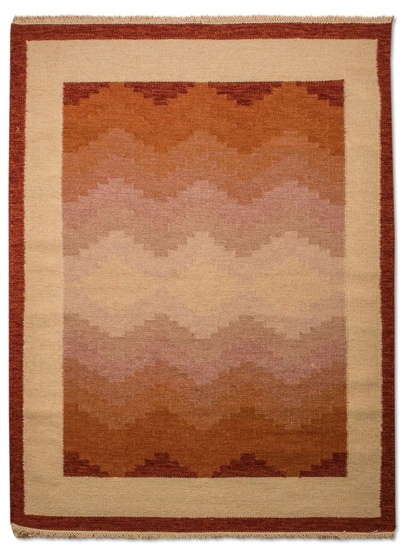 Kelim Teppich - Trendy 140 x 200 cm - orange
