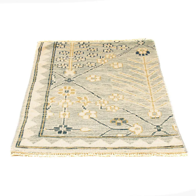 Ziegler Teppich - Modern 62 x 92 cm - hellblau