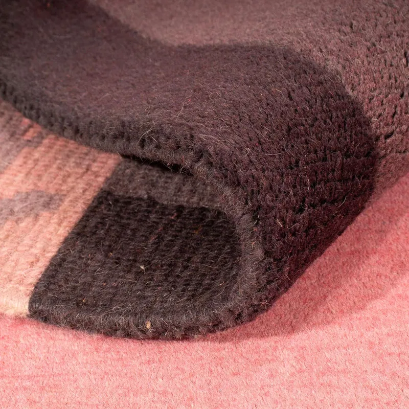 Wollteppich 160 x 225 cm Wohnzimmer Teppich