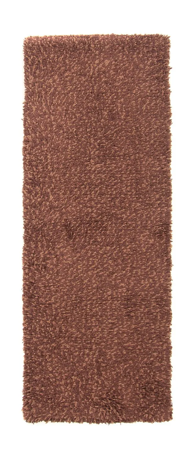 Hochflor Teppich 70 x 204 cm - braun