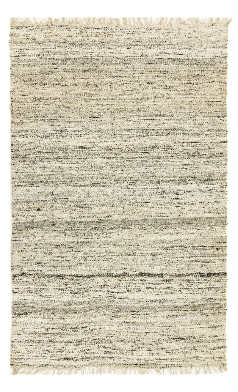 Wollteppich 120 x 180 cm Teppichbrücke - natur