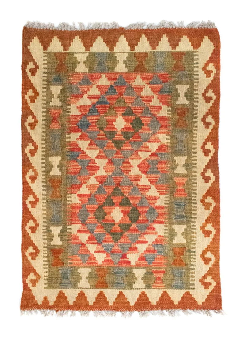 Kelim Teppich - Splash 60 x 90 cm - mehrfarbig