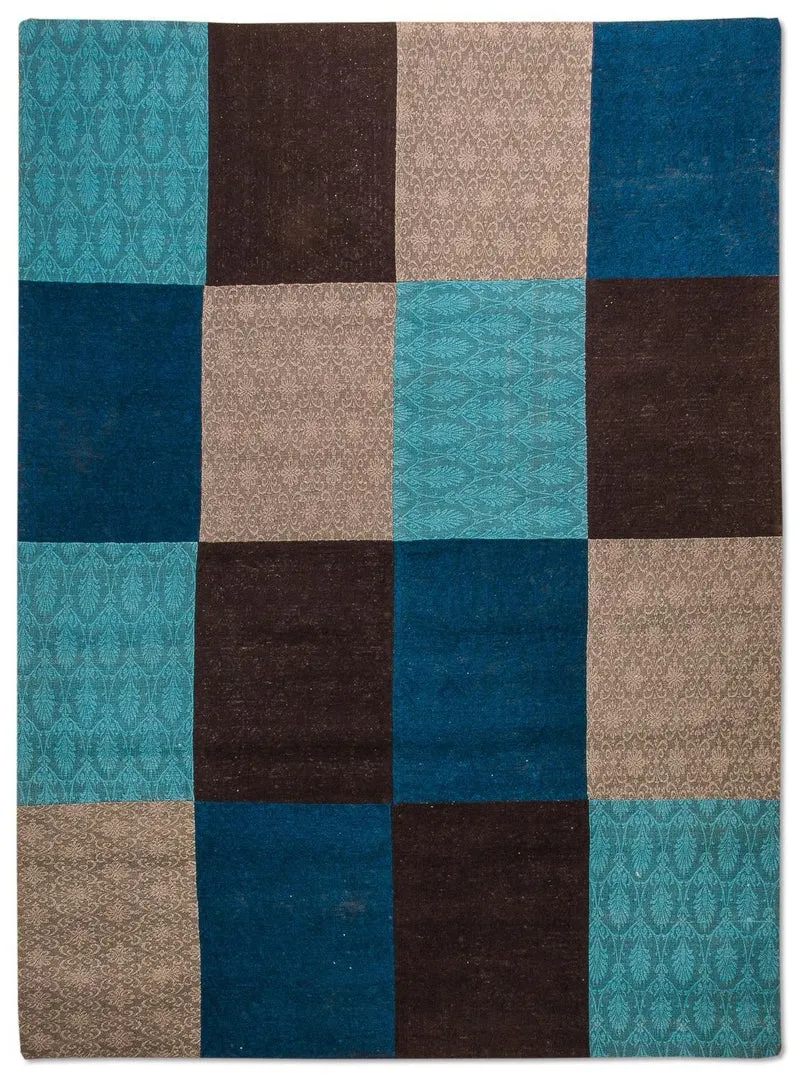 Patchwork Teppich 170 x 240 cm Wohnzimmer Teppich
