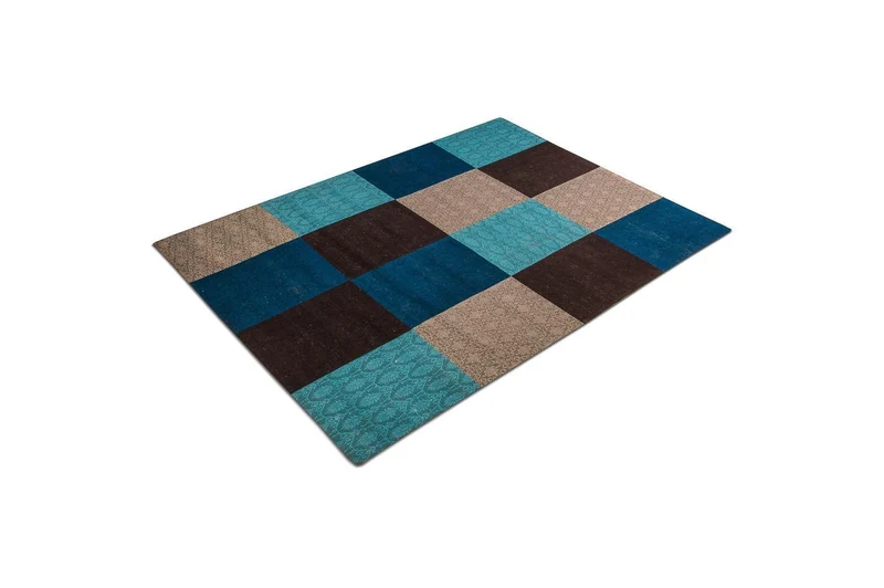 Patchwork Teppich 170 x 240 cm Wohnzimmer Teppich