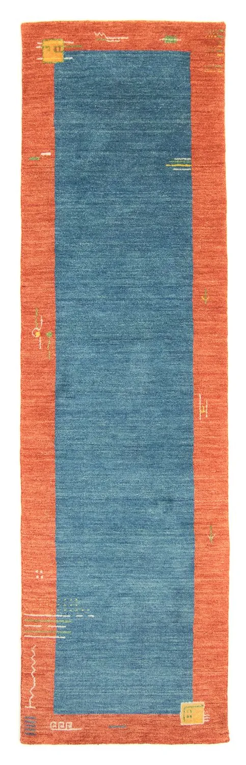 Gabbeh Teppich - Indus 80 x 200 cm - blau