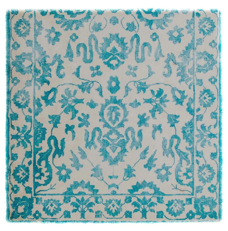 Vintage Teppich 70 x 70 cm Quadratischer Teppich