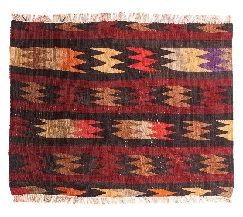 Kelim Teppich - Old 75 x 95 cm - mehrfarbig