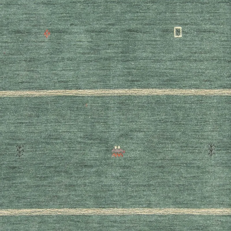 Gabbeh Teppich - Loribaft Softy - 200 x 250 cm - grün
