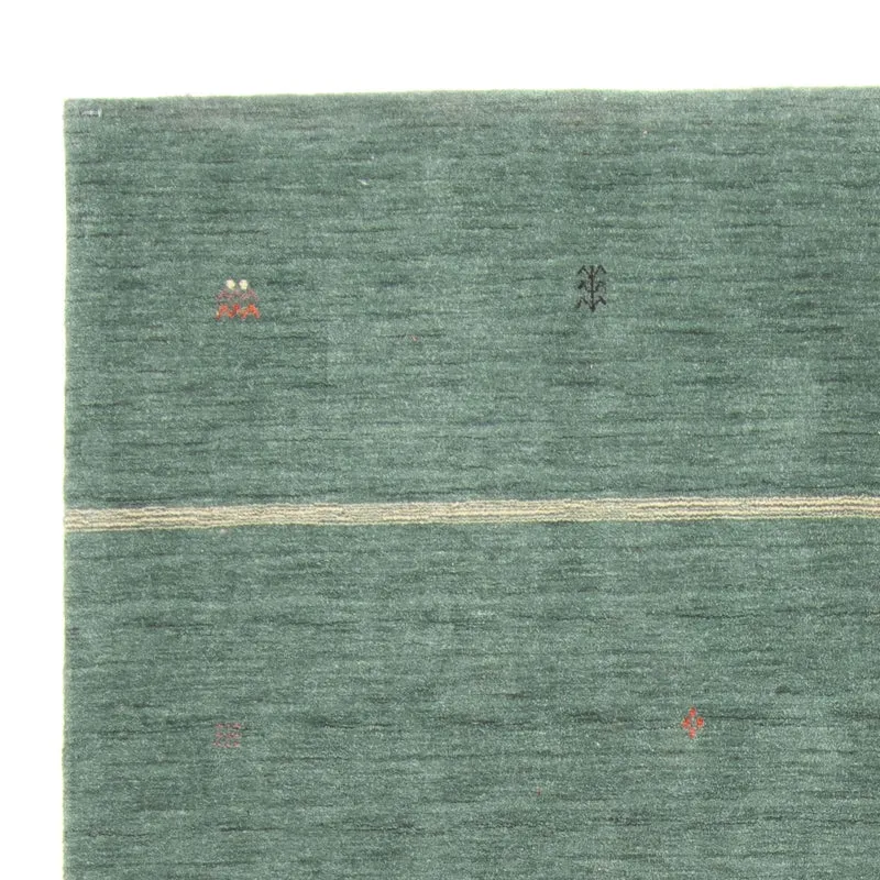 Gabbeh Teppich - Loribaft Softy - 200 x 250 cm - grün