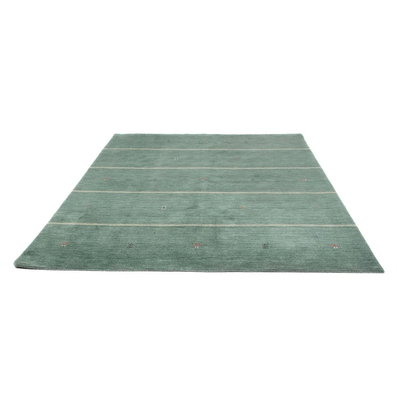 Gabbeh Teppich - Loribaft Softy - 200 x 250 cm - grün