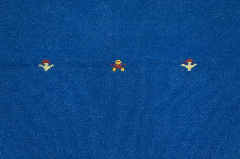 Kelim Modern Teppich 120x180cm - blau