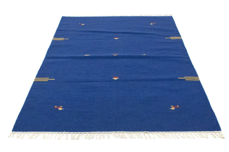 Kelim Modern Teppich 120x180cm - blau