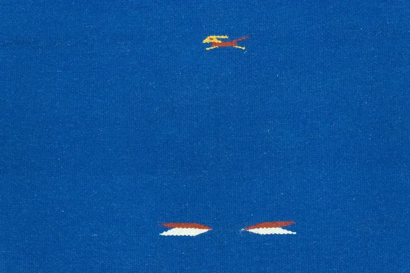 Kelim Teppich - Trendy 120 x 180 cm - blau