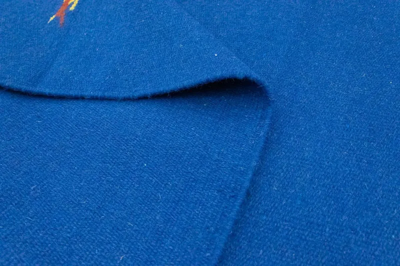 Kelim Teppich - Trendy 120 x 180 cm - blau