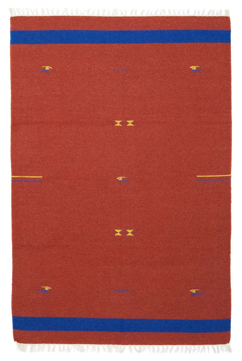 Kelim Teppich - Trendy 120 x 180 cm - rot